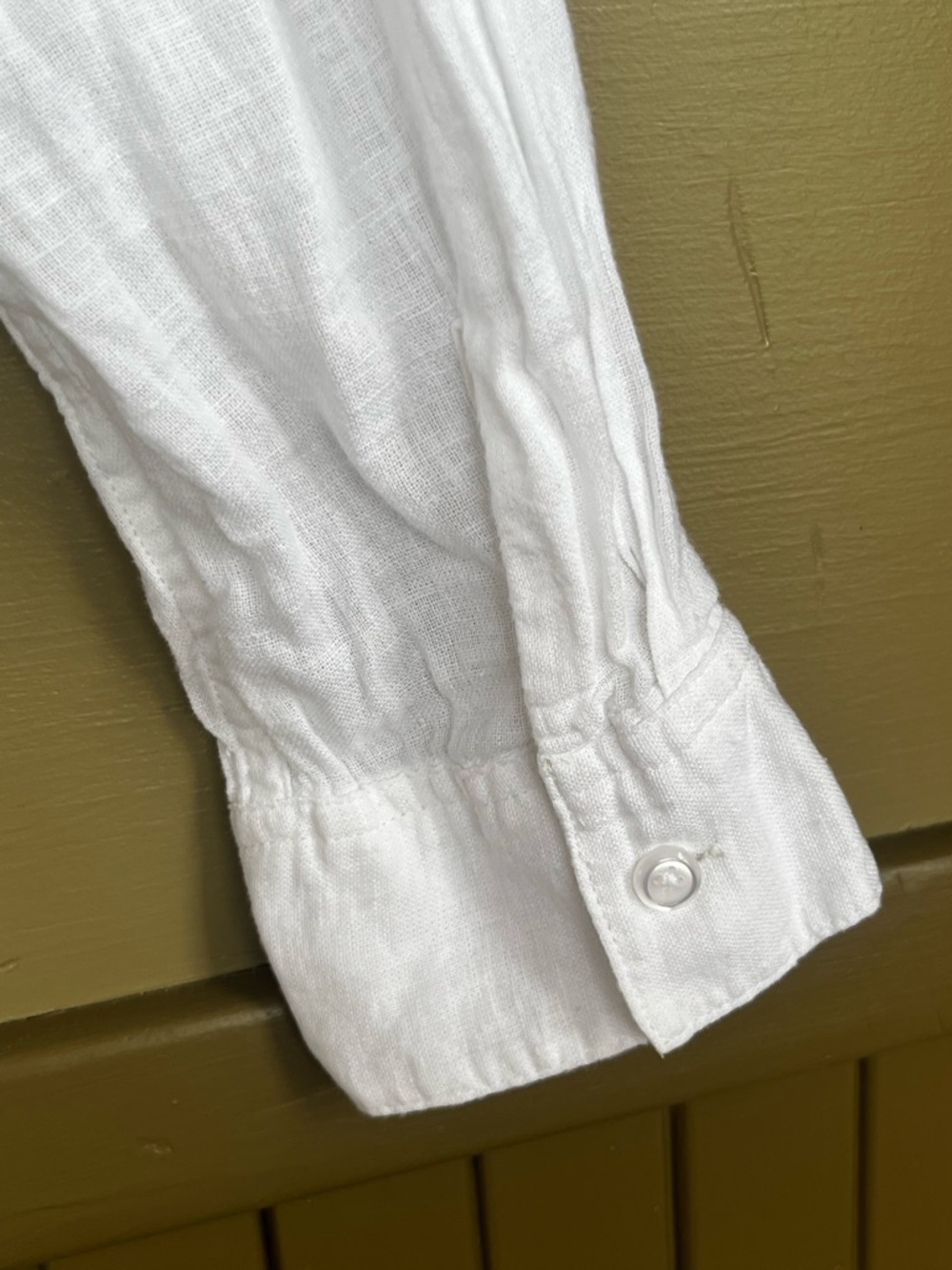 Rails Charlie Linen Blend White Gold Star-Print Button-Up Shirt XL - Picture 11 of 16
